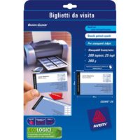 Biglietti da visita 85×54 mm Quick&Clean Avery